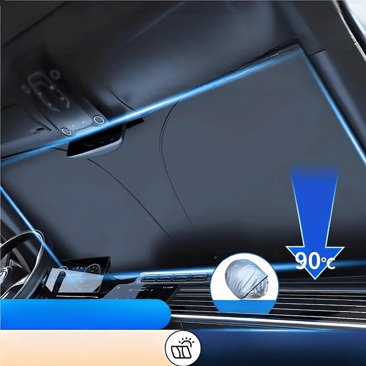Parasolar Pliabil pentru Parbriz Auto Universal - Protecție UV și Izolare Termică - Vexaro.ro