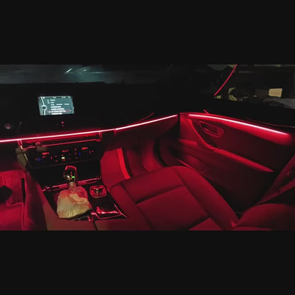 Lumini Ambientale Auto RGB 22 în 1 – 64 Culori LED, Control Bluetooth, Compatibil BMW