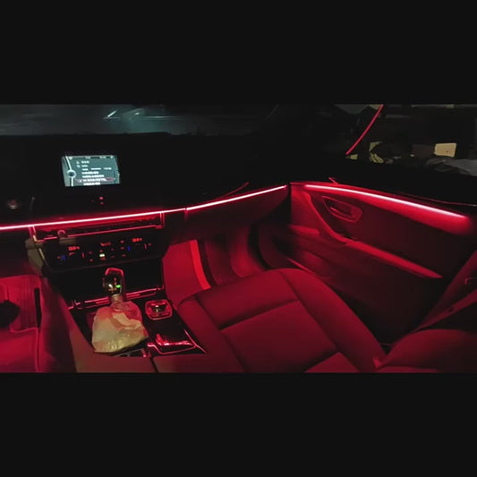 Lumini Ambientale Auto RGB 22 în 1 – 64 Culori LED, Control Bluetooth, Compatibil BMW