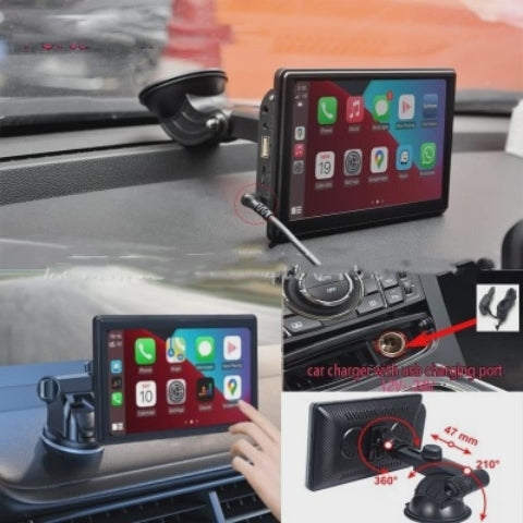Navigator Portabil IPS 7 Inch cu CarPlay și Android Auto Wireless
