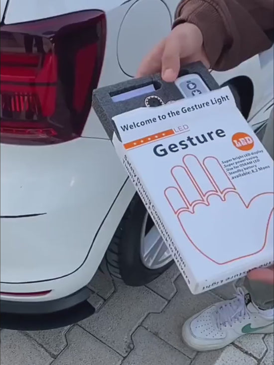 Lampă LED Gesturi Auto cu Telecomandă – 176 LED-uri, Amuzantă și Vizibilă