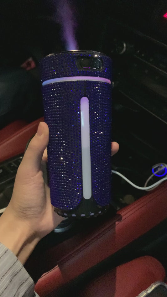 Umidificator Auto Luxury Diamond cu LED – Difuzor Aromaterapie pentru Femei