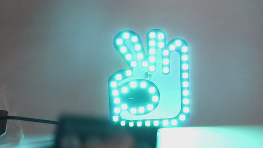Multifunctional LED Car Gesture Lamp – Express Your Emotions in Traffic