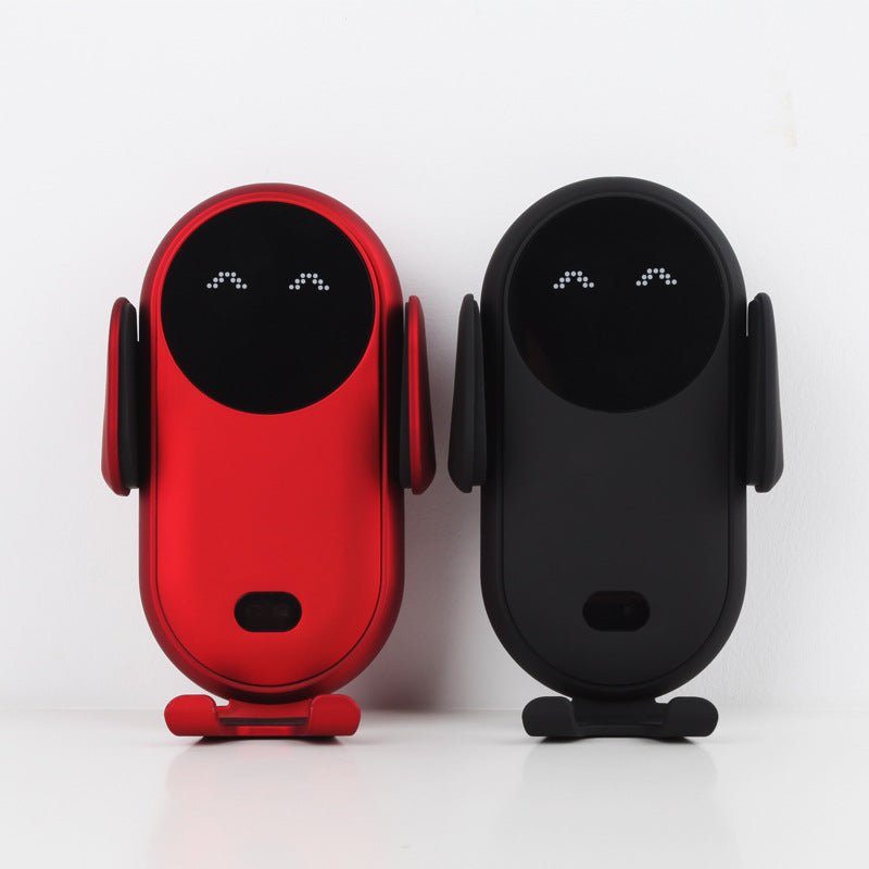 Suport Telefon Auto cu Încărcare Wireless 10W – Senzor Infraroșu, 360° - Vexaro.ro
