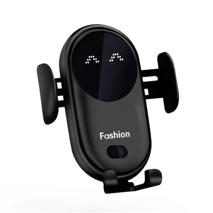 Suport Telefon Auto cu Încărcare Wireless 10W – Senzor Infraroșu, 360° - Vexaro.ro