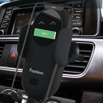 Suport Telefon Auto cu Încărcare Wireless 10W – Senzor Infraroșu, 360° - Vexaro.ro