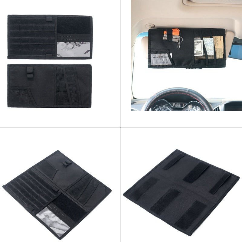 Vehicle Visor Panel Truck Car Sun Visor Organizer CD Bag Holder Car Styling Hunting Accessories - Vexaro.ro