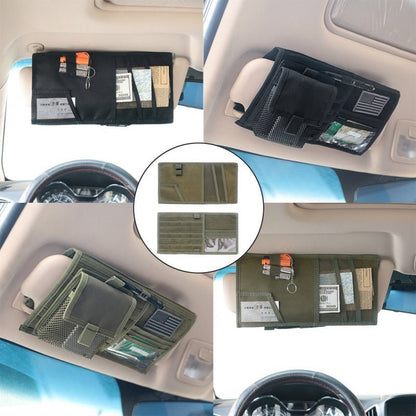 Vehicle Visor Panel Truck Car Sun Visor Organizer CD Bag Holder Car Styling Hunting Accessories - Vexaro.ro