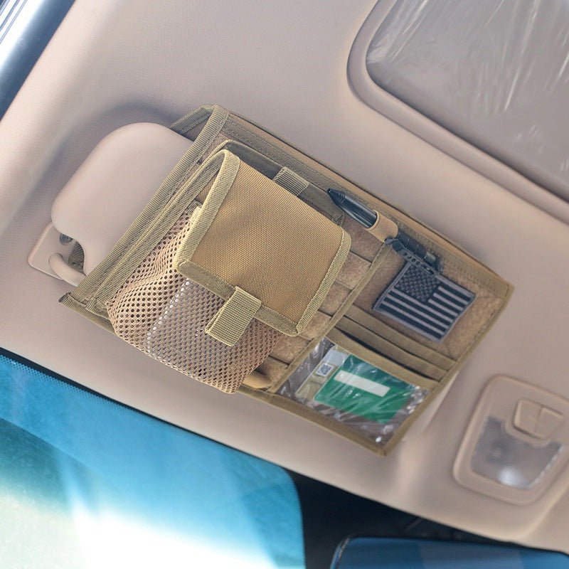 Vehicle Visor Panel Truck Car Sun Visor Organizer CD Bag Holder Car Styling Hunting Accessories - Vexaro.ro